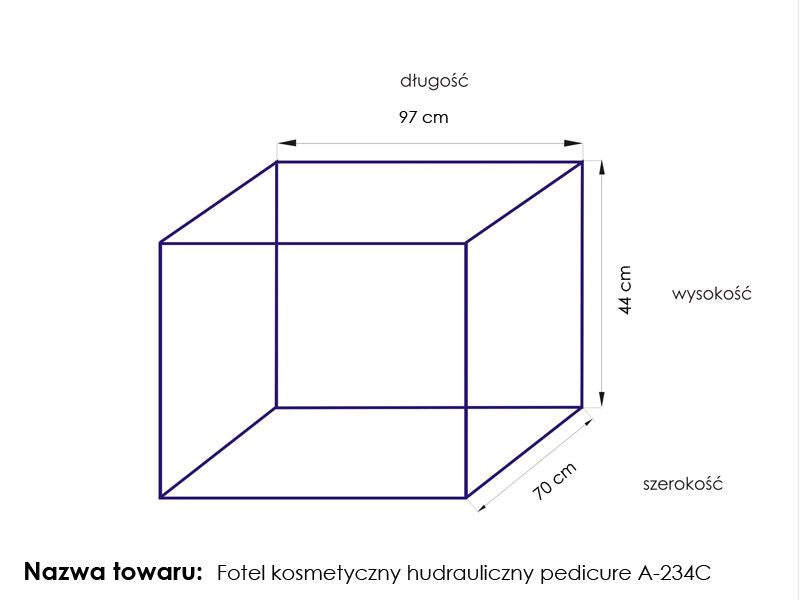 Cosmetic chair hyd. a 234c pedi white - BVShop