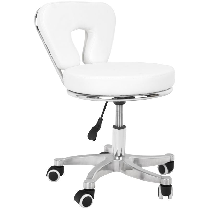 Cosmetic stool for pedicure 9266 white - BVShop