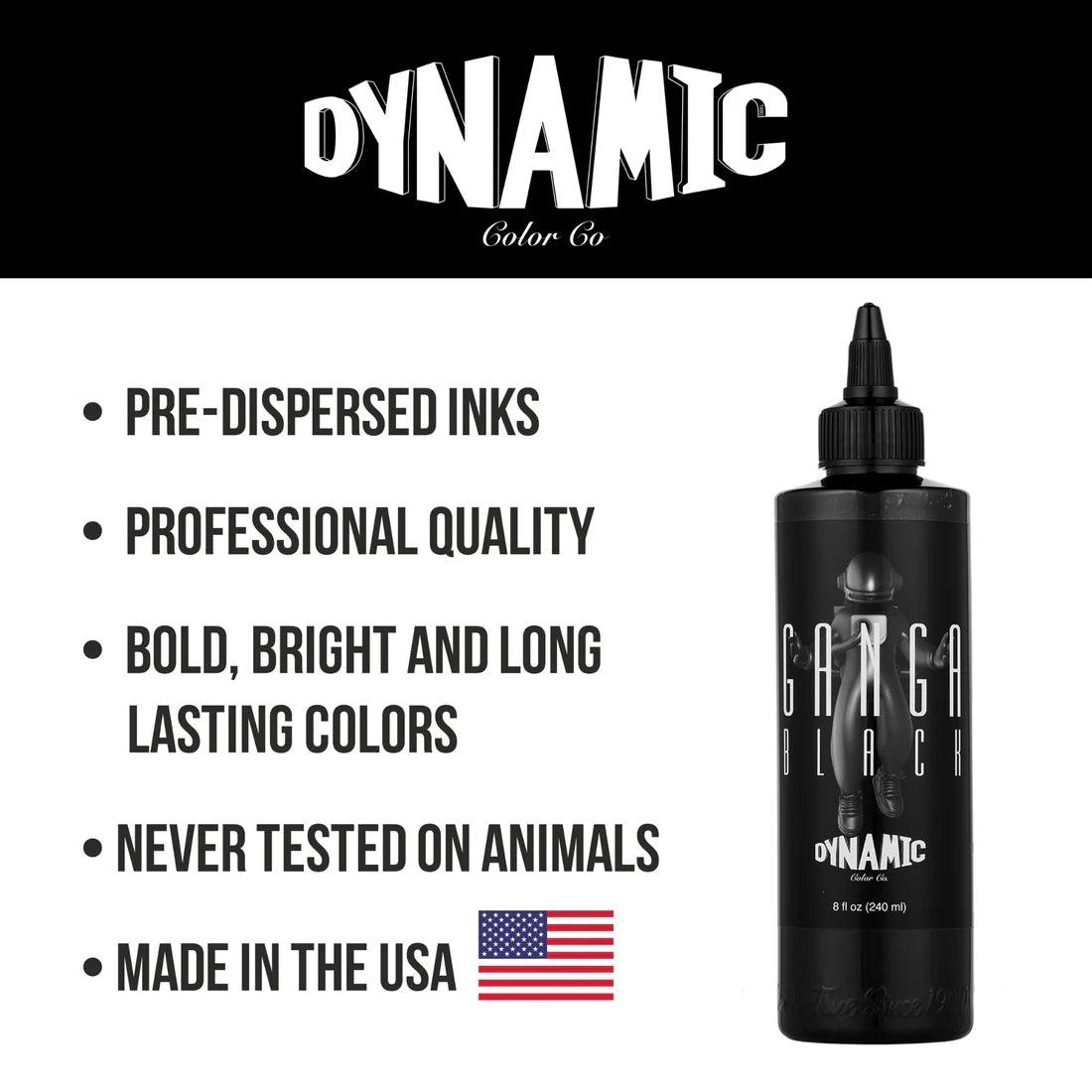 Dynamic Tattoo Ink Ganga Black 240ml - BVShop