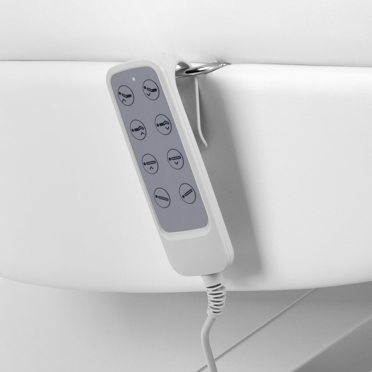 Electric cosmetic chair lux 4m white with a cradle - BVShop