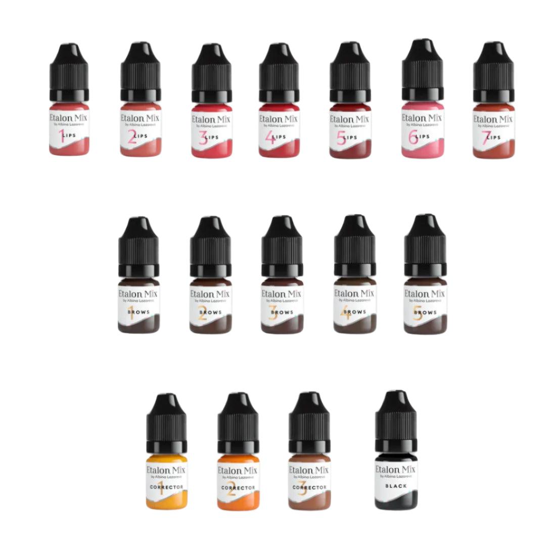 Etalon Mix Big Pigment Set By Albina Lazareva 16x5ml - BVShop