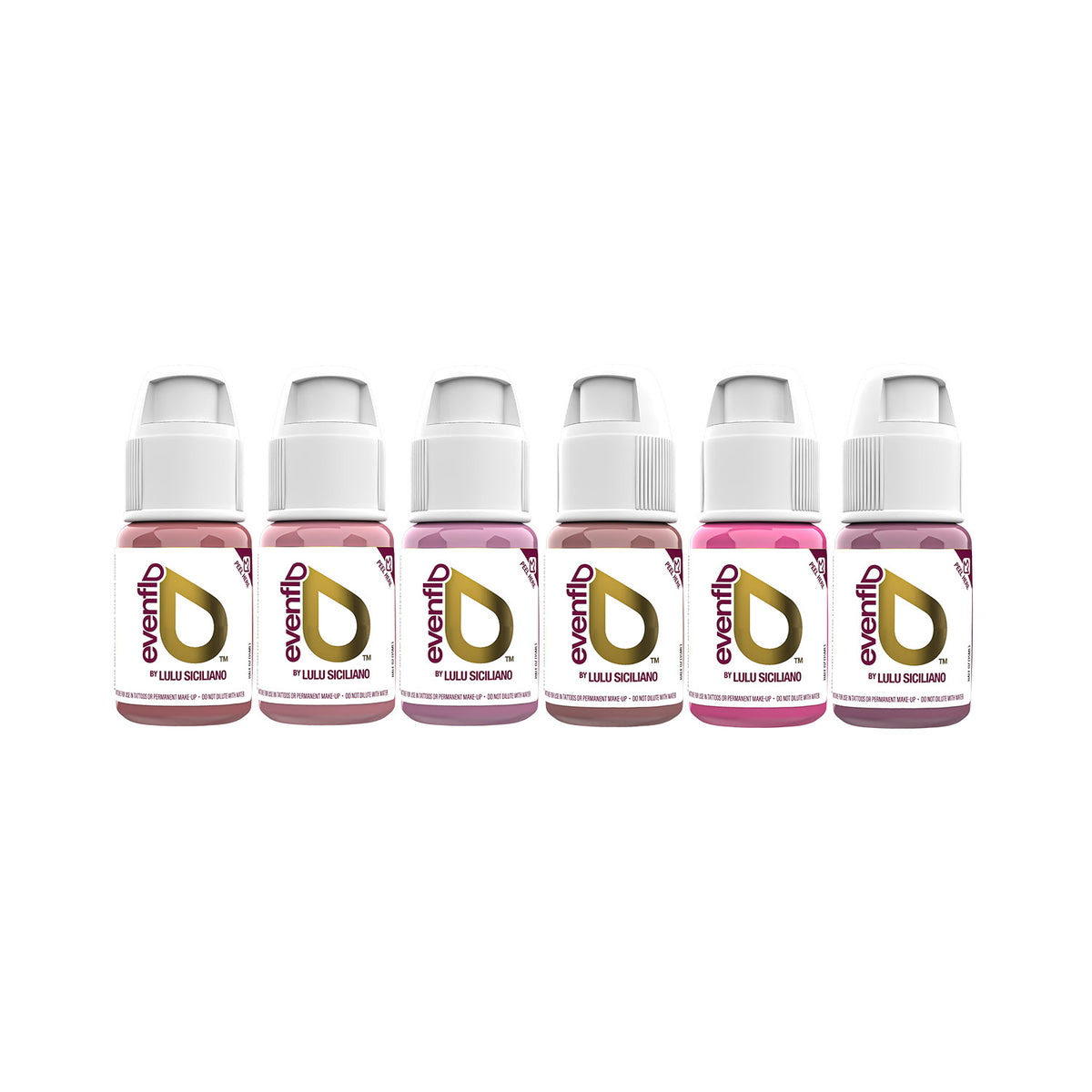 Perma Blend LUXE Evenflo True Lips PMU pigment set 6x15ml
