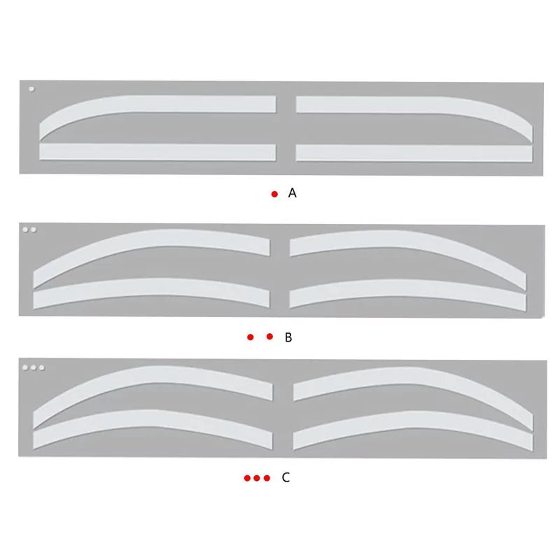Eyebrow Template Stickers 6pcs - BVShop