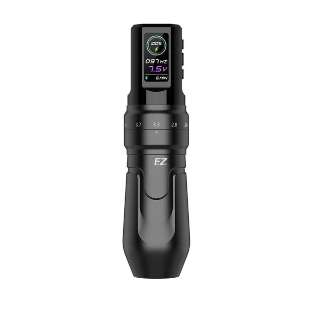 EZ Tattoo P3 Pro Bluetooth Machine Pen 2x Batteries Matte Black - BVShop