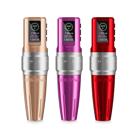 EZ Tattoo P3 Pro Lumina Wireless PMU And Tattoo Machine Champagne Gold - BVShop