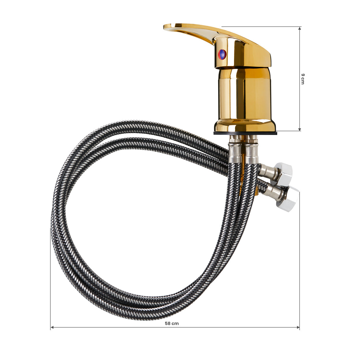 Faucet for a hairdressing wash unit, gold - BVShop