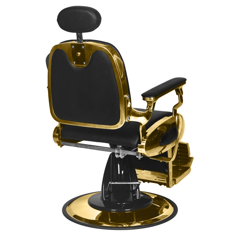 Gabbiano Barber Chair Grancesco black and gold - BVShop