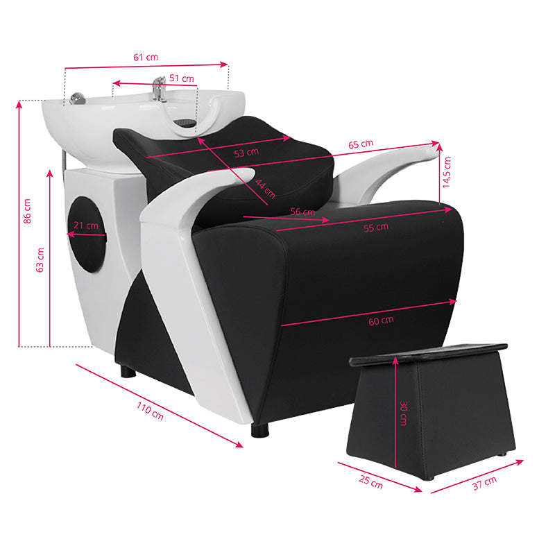 GABBIANO HAIR WASH UNIT C024 BLACK - BVShop