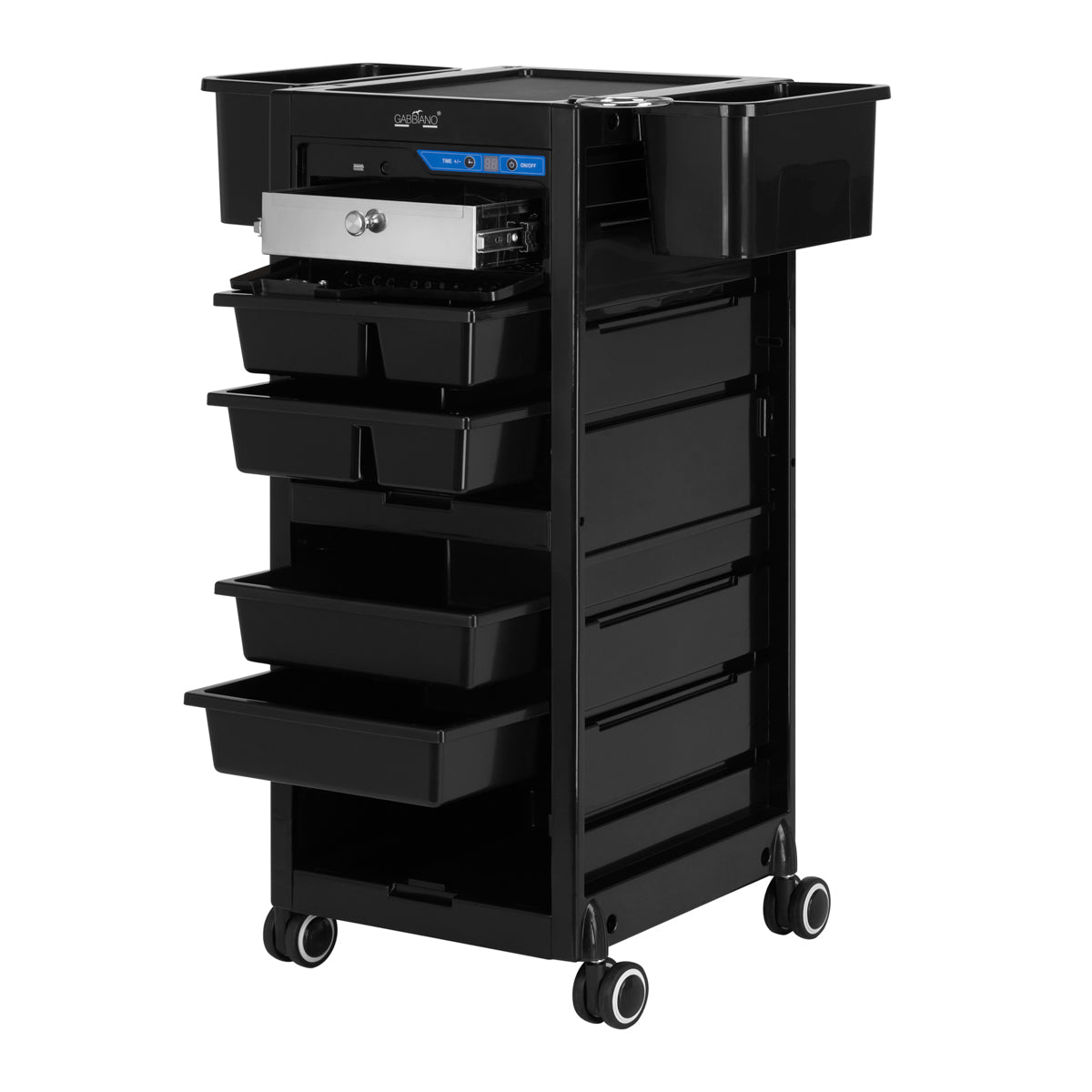 Gabbiano hairdresser's helper with UV sterilizer 68UV black - BVShop