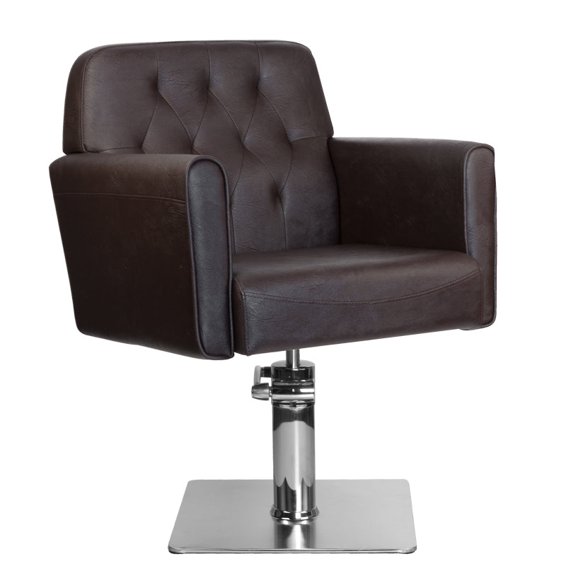 Gabbiano hamburg brown hairdressing chair - BVShop
