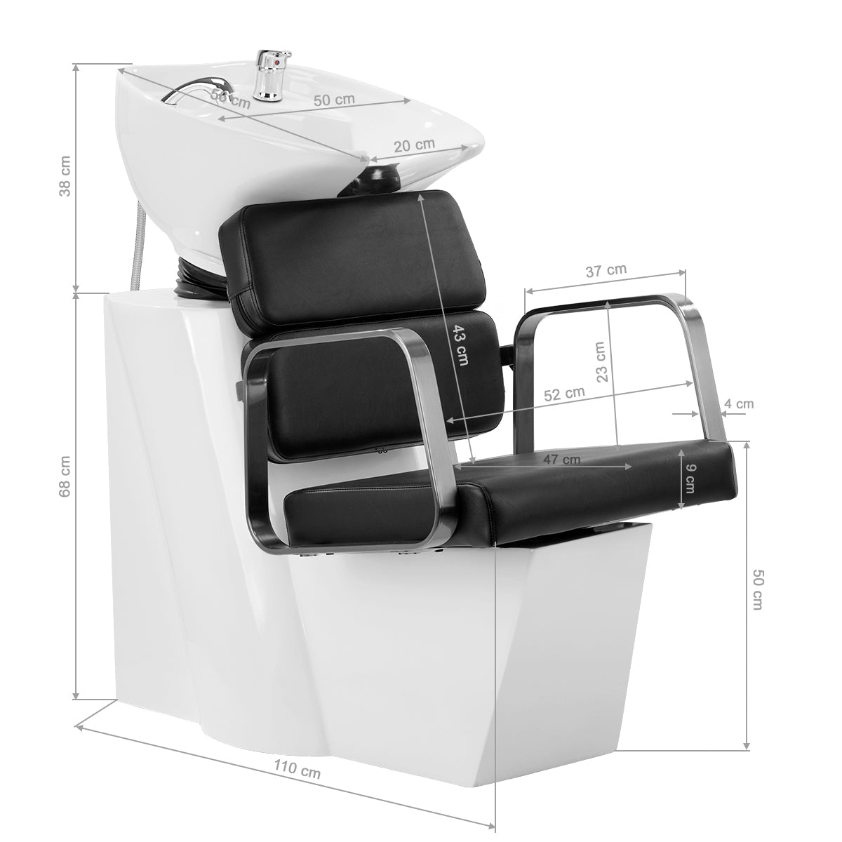 Gabbiano Porto hair wash unit black - BVShop