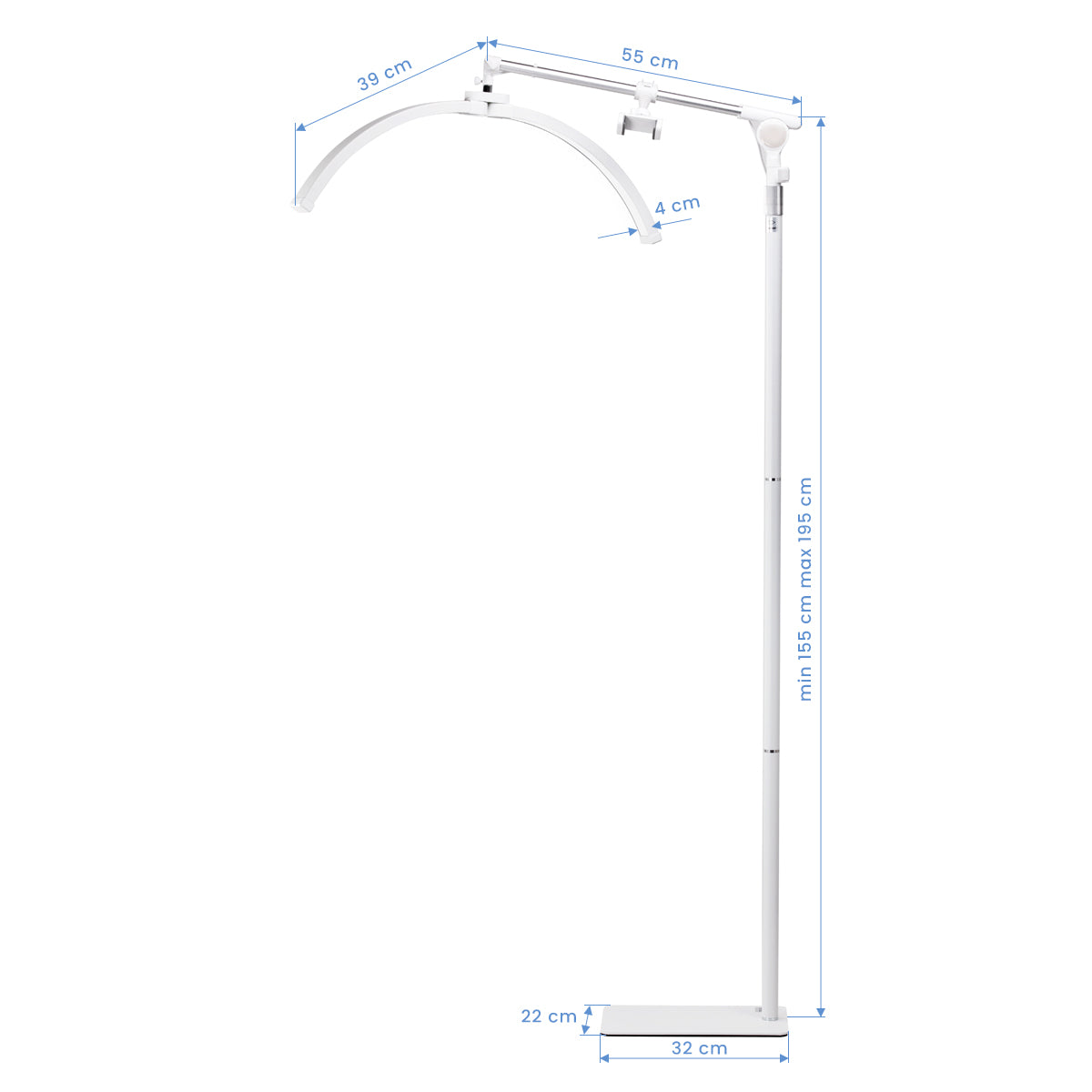 GLOW eyelash lamp FX07 white - BVShop