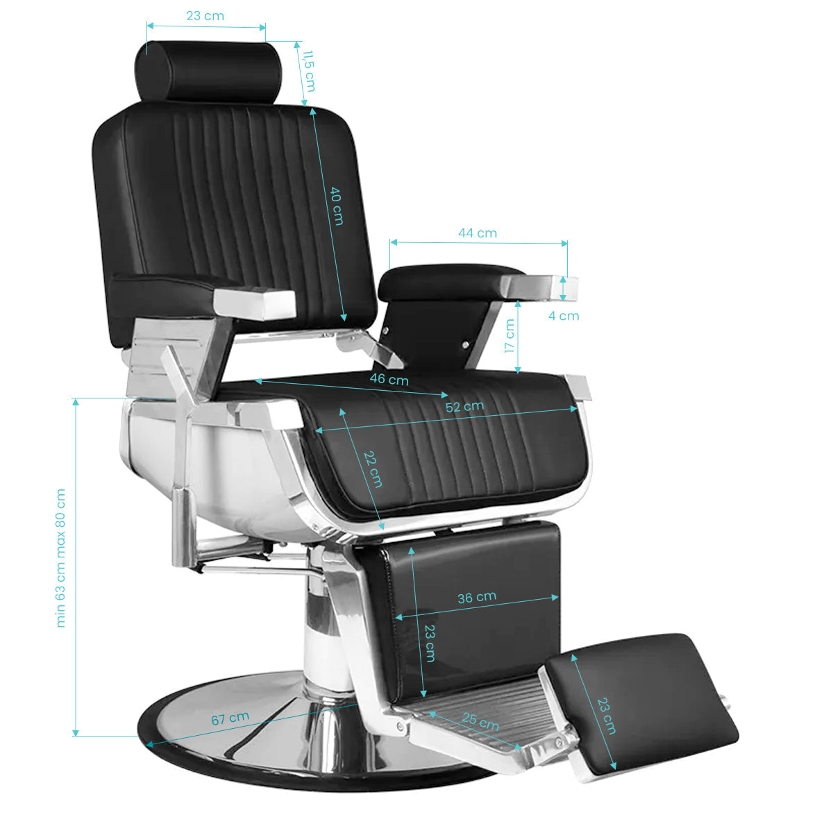 Hair system royal x black barber chair - BVShop