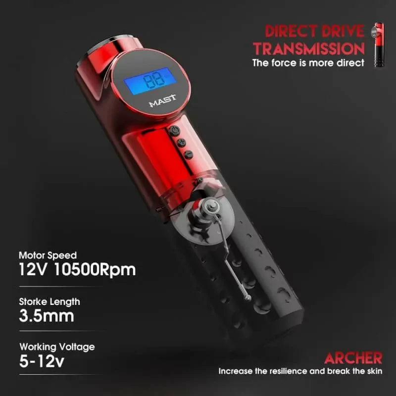 Mast Archer tattoo pen with charging cord