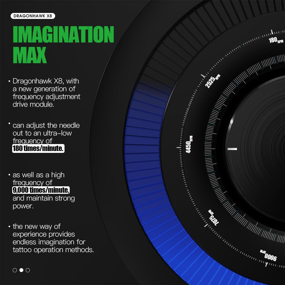 Mast Dragonhawk X8 Wireless Tattoo Machine Pen Pink - BVShop