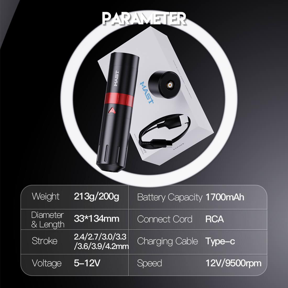 Mast Flip 2 Wireless Tattoo Pen - BVShop