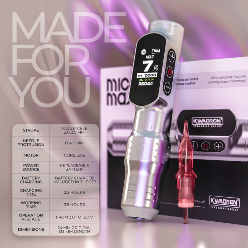 Micromaster Brown wireless PMU machine for professional permanent makeup
