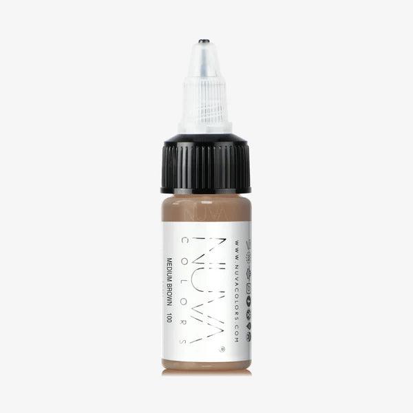 Nuva Colors Eyebrow Pigments 100 MEDIUM BROWN 15ml - BVShop