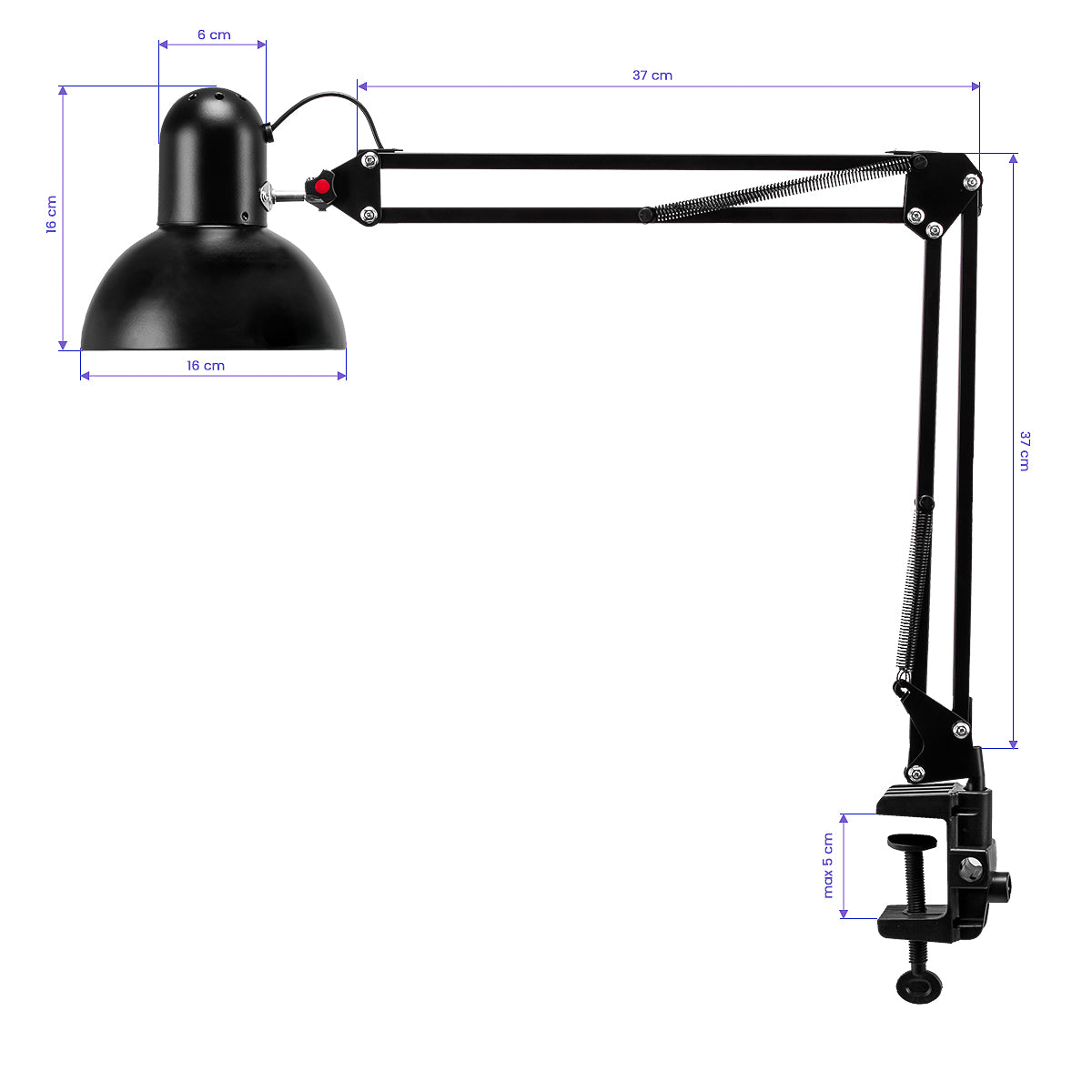 PiX 314 desk lamp black - BVShop