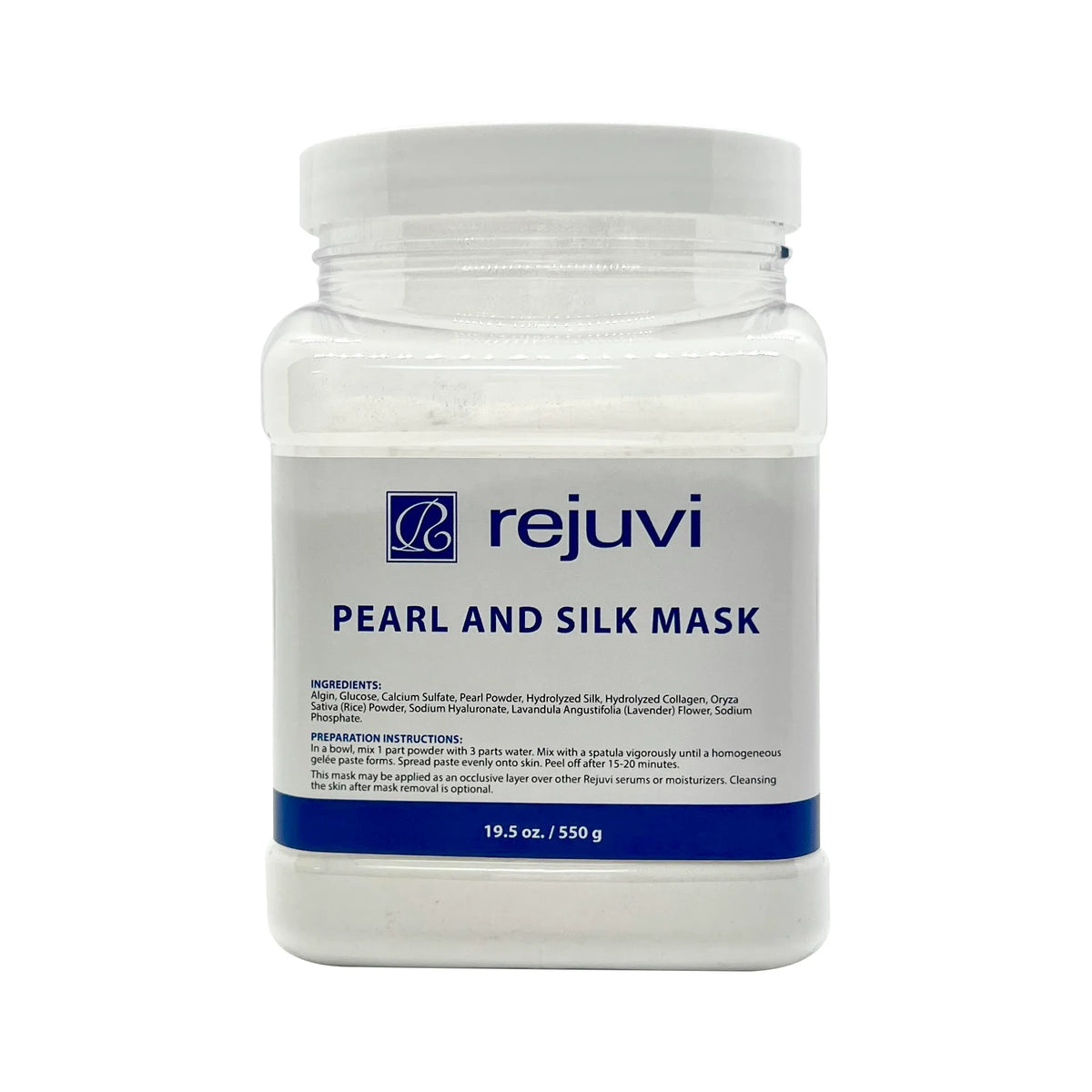 Rejuvi Masque Perle Et Soie 550g, Récipient de poudre