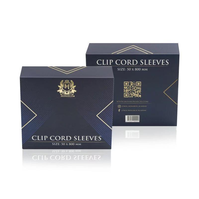 Skin Monarch Clip Cords Sleeves 50 x 800mm Blue 125 pcs. - BVShop