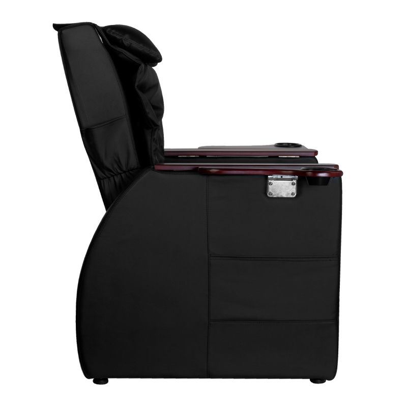 Spa chair for pedicure with back massage azzurro 101 black - BVShop