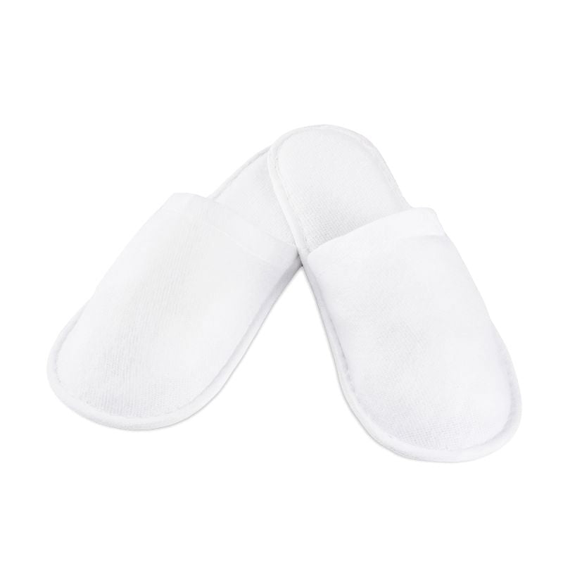 Terry slippers full of white - BVShop