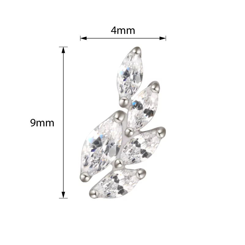 Bague en titane forme épi de blé