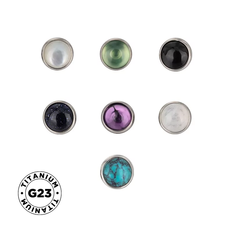 Pointe en titane avec demi-sertissage