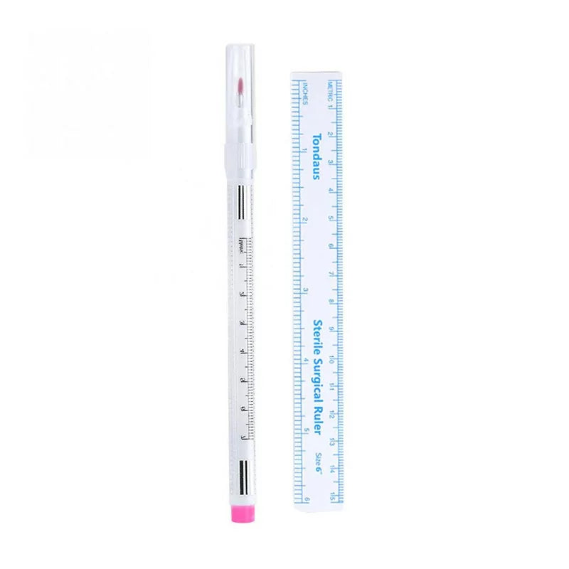 Tondaus Surgical Skin Marker 1.00mm With Ruler Purple/Blue/Pink - BVShop
