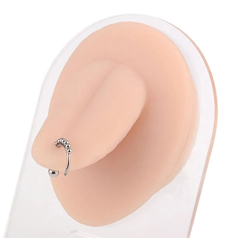 Modèle de piercing de langue en silicone