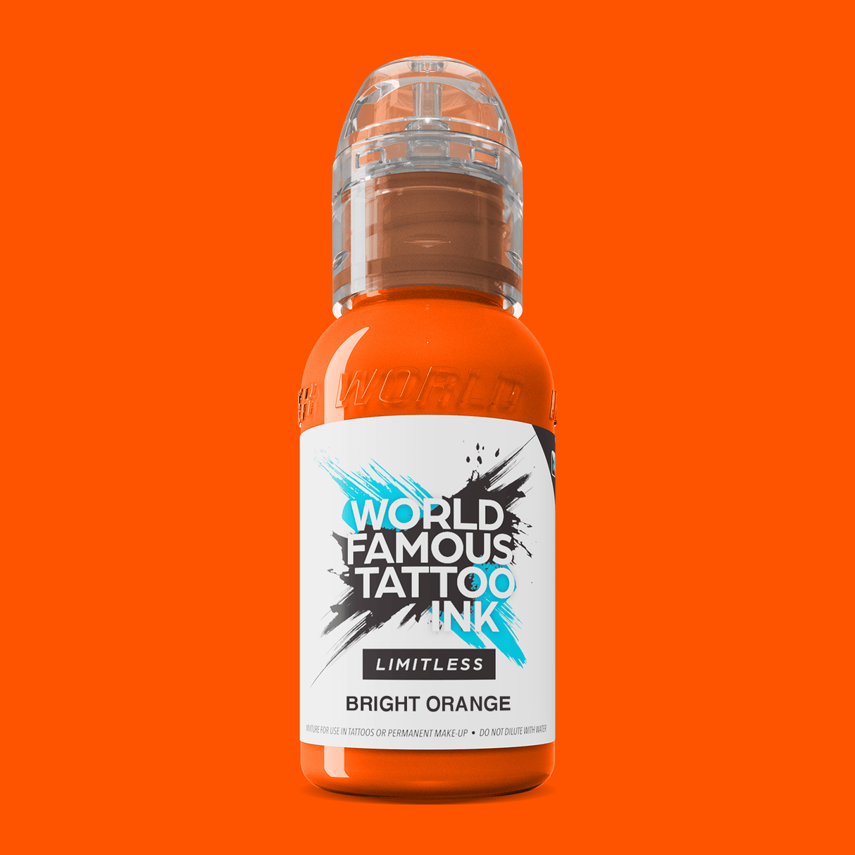 World Famous Limitless Tattoo Ink Bright Orange 30ml - BVShop