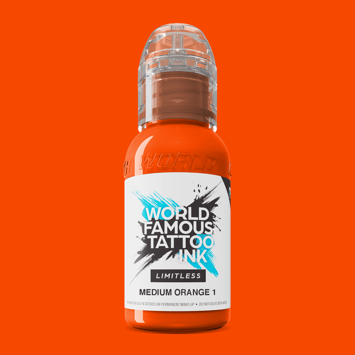 World Famous Limitless Tattoo Ink Medium Orange 1 30ml - BVShop