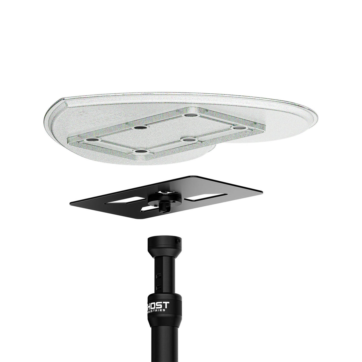 Ghost Heart Glitter Tray Top Travel Tray Base Full System - BVShop