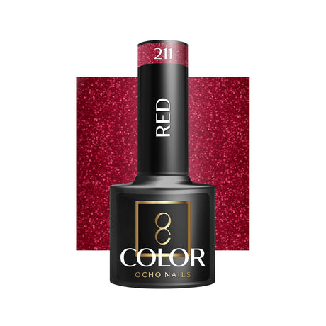 OCHO NAILS Hybrid nail polish red 211 -5 g - BVShop