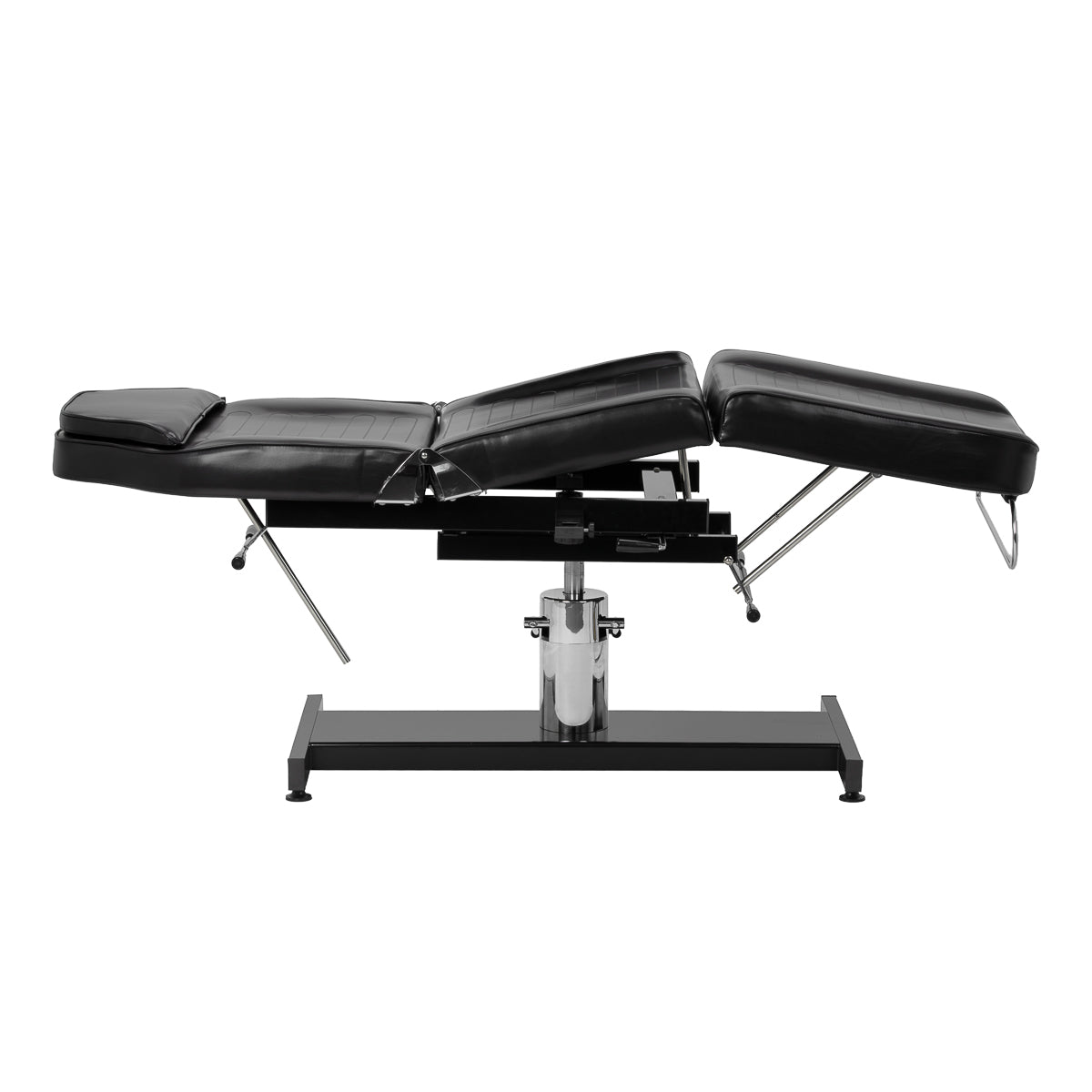 Black hydraulic tattoo chair Pro Ink 210DH side view