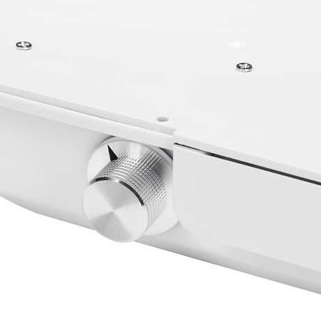 MOMO L02 manicure desk with built-in dust absorber and workspace for nail care tools, in a sleek modern design