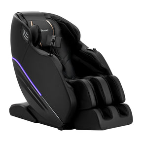 Black Sakura 3D Maximus massage chair with ergonomic design and plush upholstery, showcasing advanced massage features.