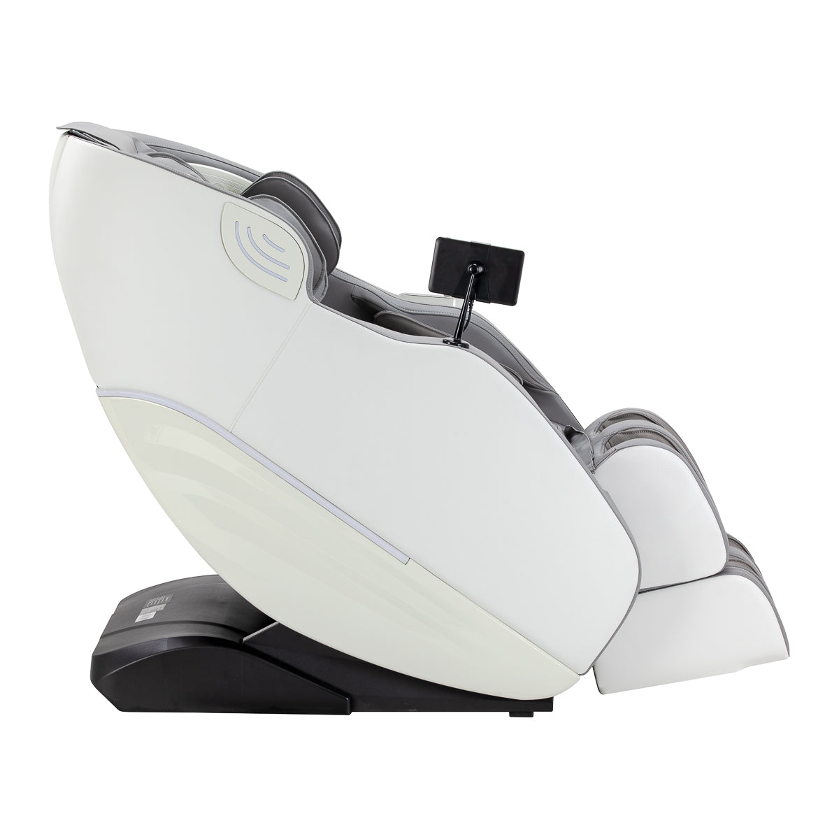 White and grey Sakura 3D Maximus massage chair from the Massage Furniture collection, showcasing a sleek, modern design.