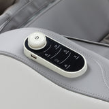 White and grey Sakura 3D Maximus massage chair, featuring ergonomic design and plush upholstery for ultimate relaxation.