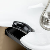 Omega Aqualina beige hairdressing wash unit with basin and adjustable headrest for professional salon use.