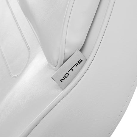 White hydraulic beauty salon chair SILLON Sillon A 210DH with cradle, adjustable for cosmetic and hair treatments.