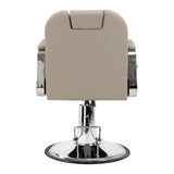 Gabbiano Rufo beige reclining barber chair for barbershop