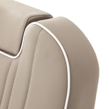 Gabbiano Rufo beige barbershop chair with padded seat