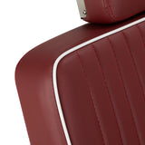 Gabbiano Visionerio barber chair red chrome frame - BVShop