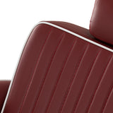 Gabbiano Visionerio barber chair red chrome frame - BVShop