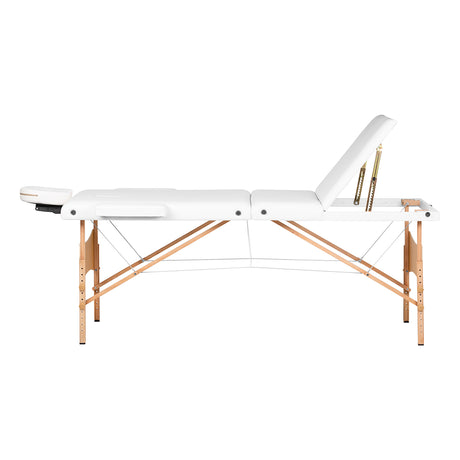 BALANCE wooden folding massage table 3 segment 190x70 white - BVShop