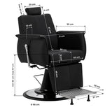 Gabbiano Athena barber chair black - BVShop