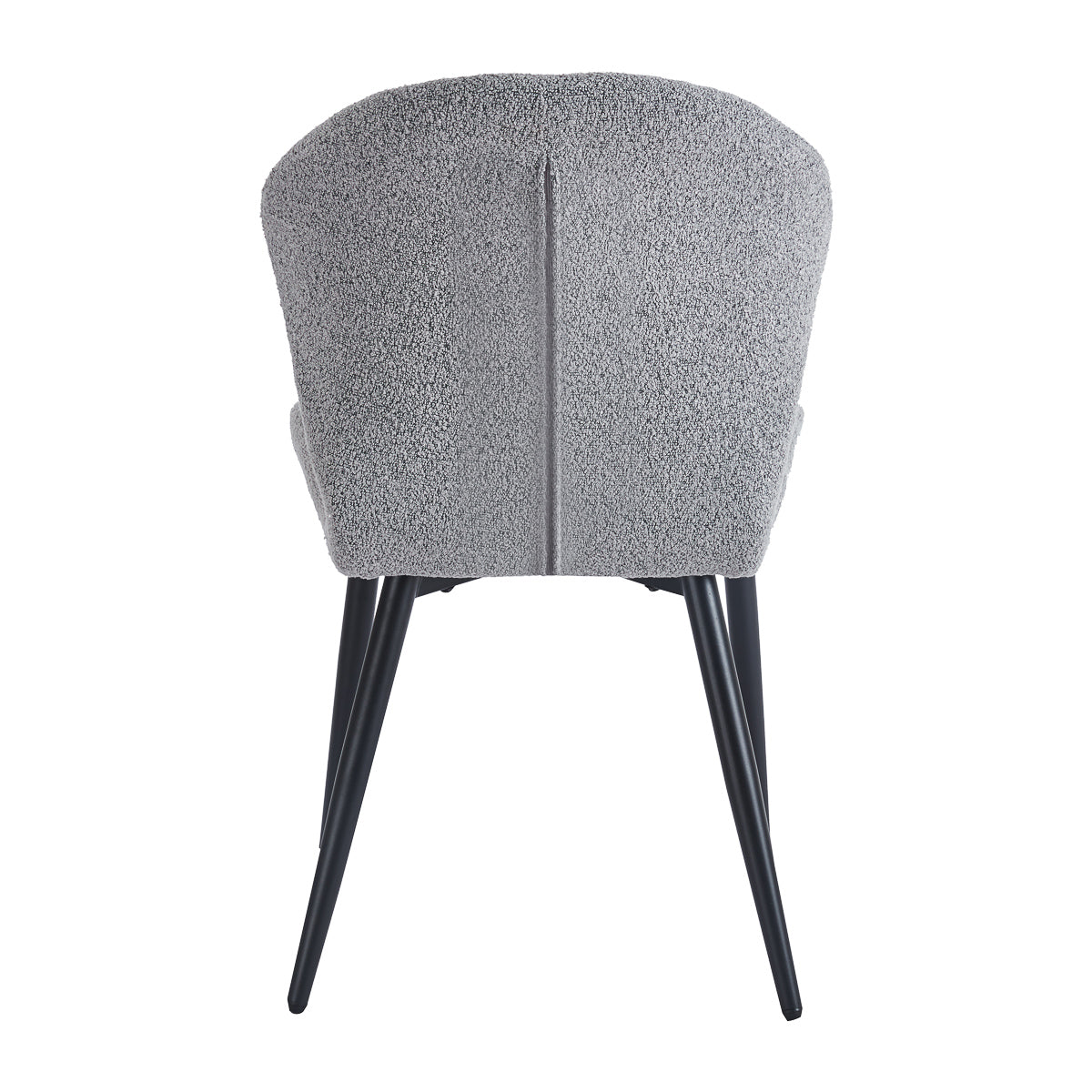 4RICO Lucente textured grey chair shown from a side angle
