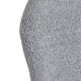 Modern grey sherpa lounge chair for reception and waiting areas